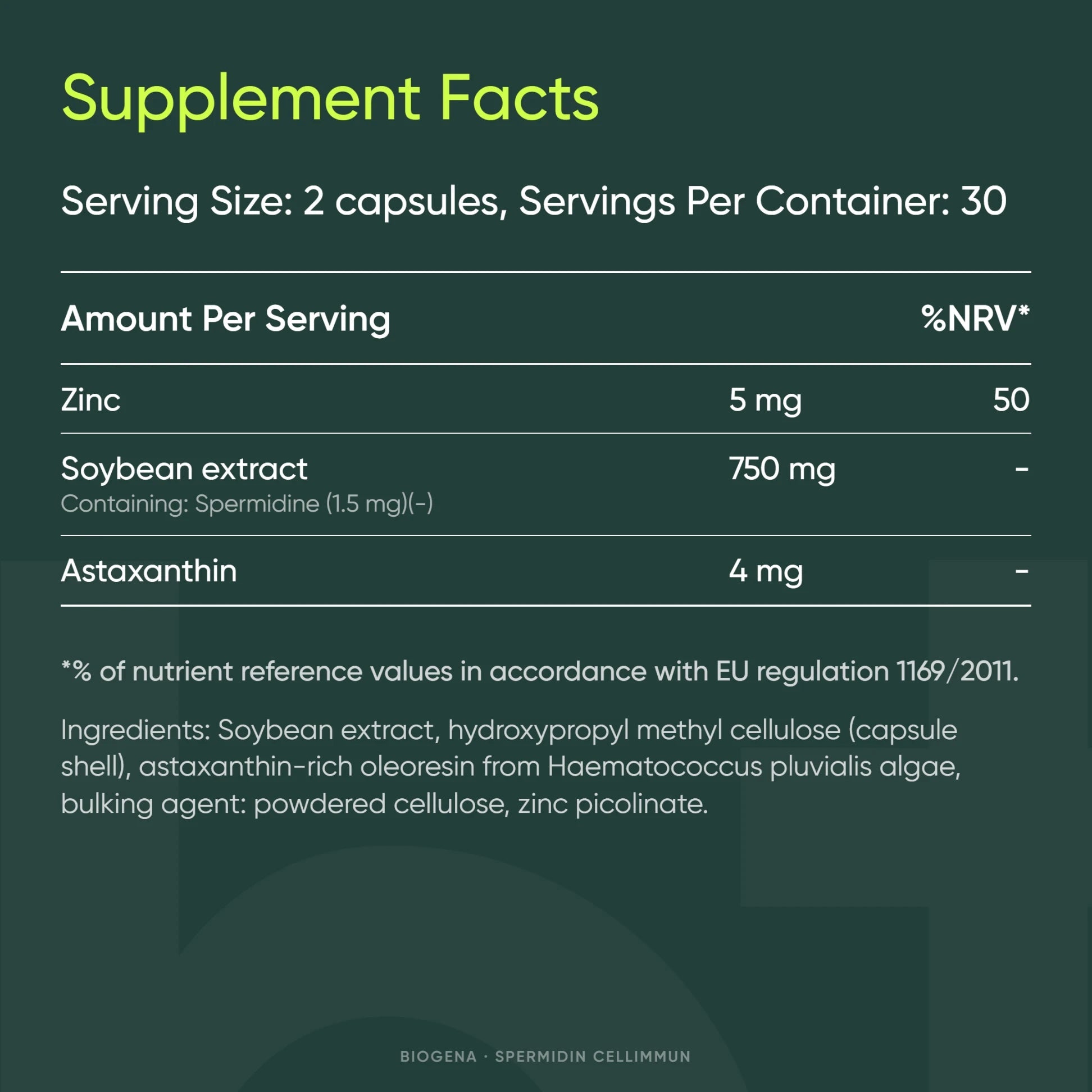 Spermidin CellImmun - BIOGENA - B. Health Shop