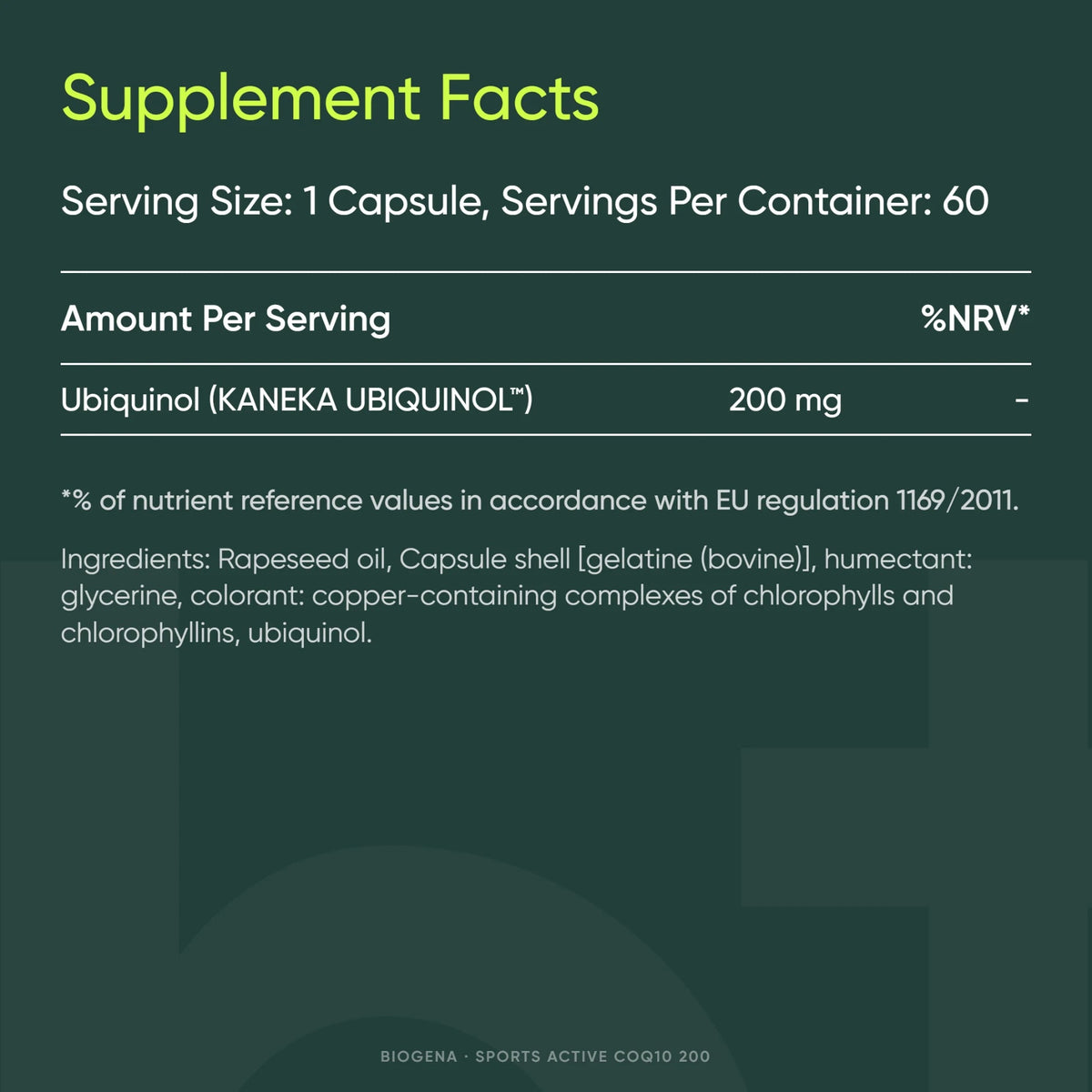 SPORTS Active CoQ10 - BIOGENA - B. Health Shop