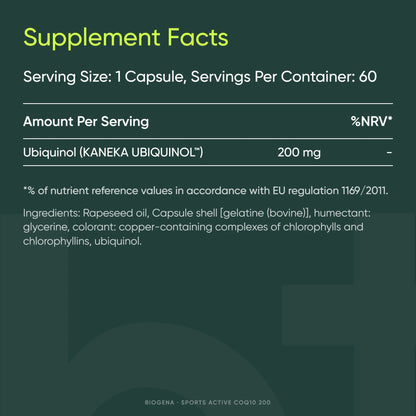 SPORTS Active CoQ10 - BIOGENA - B. Health Shop