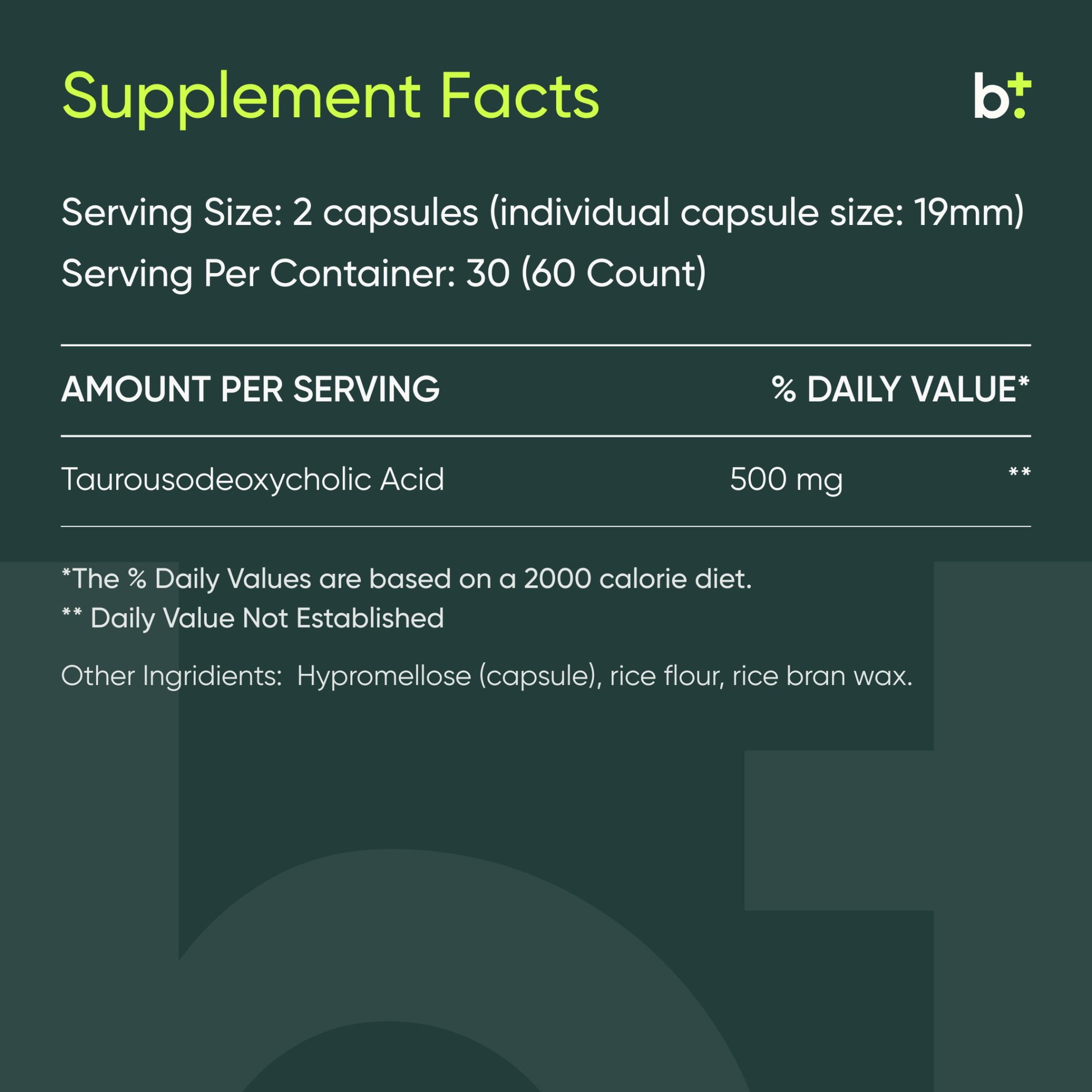 TUDCA (Tauroursodeoxycholic Acid) - BodyBio - B. Health Shop