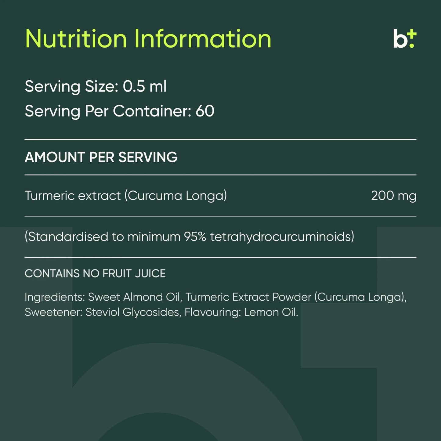 Turmeric Curcumin - Hinnao - B. Health Shop