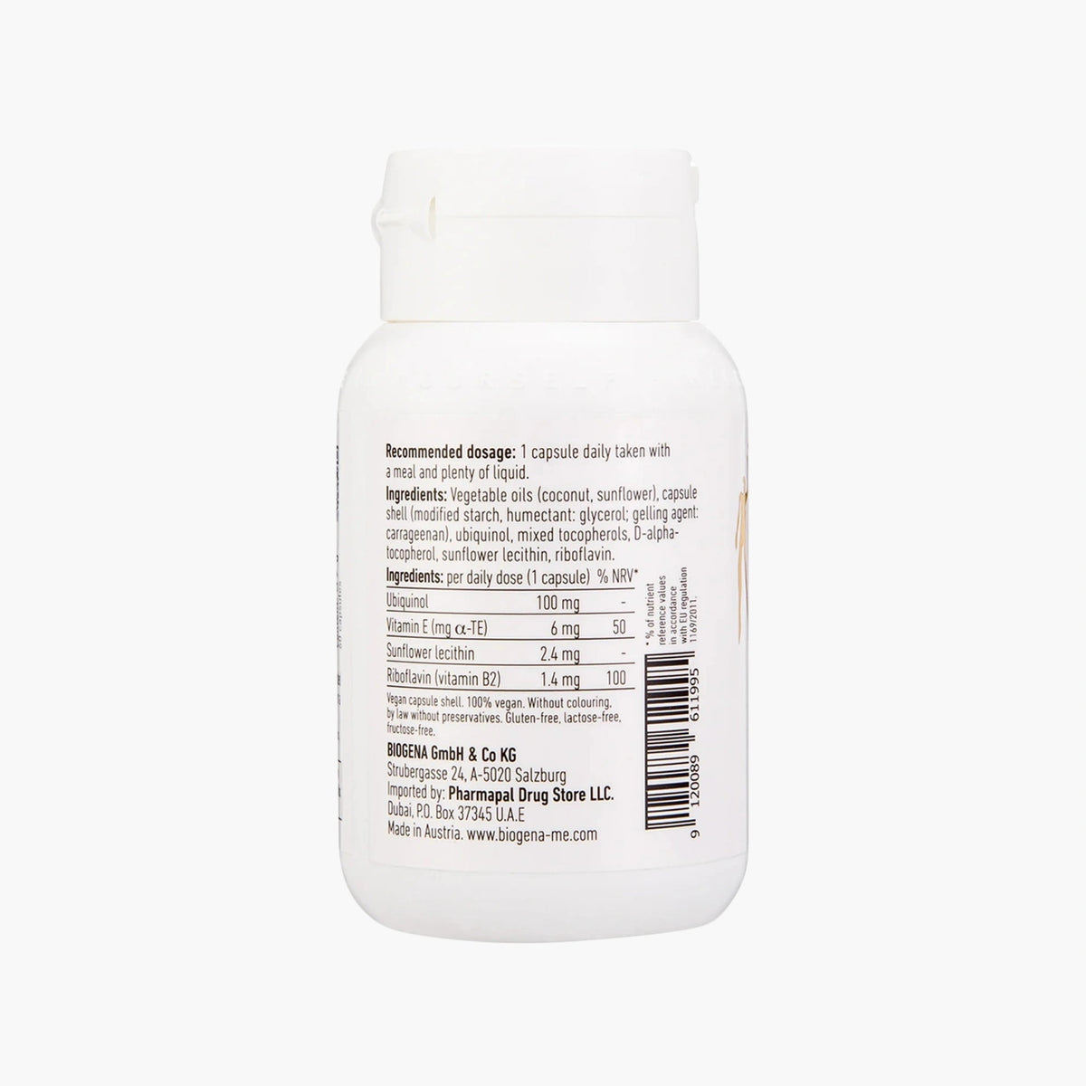 Ubiquinol CoQ10 vegan - BIOGENA - B. Health Shop
