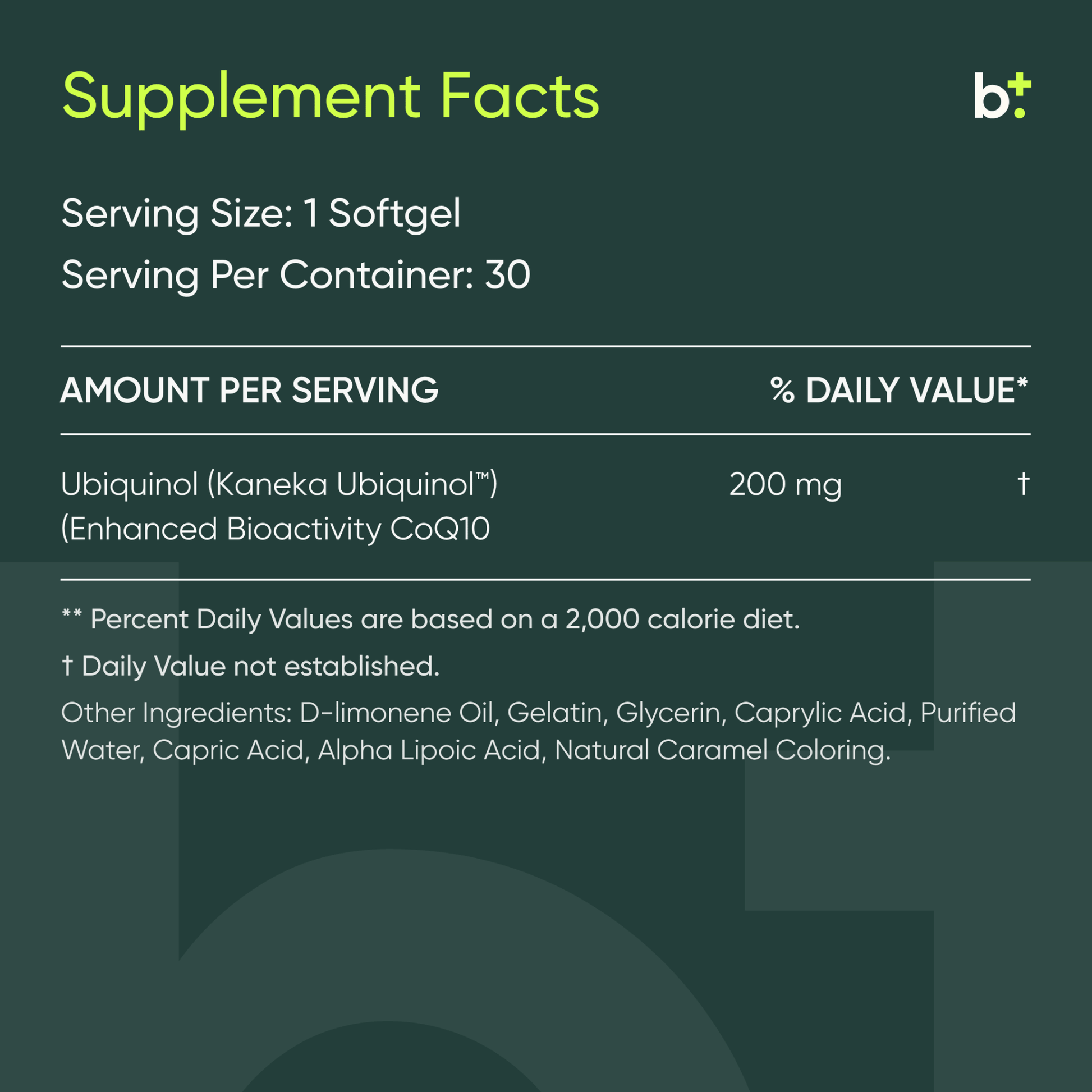 Ubiquinol Super 200™ - Researched Nutritionals - B. Health Shop