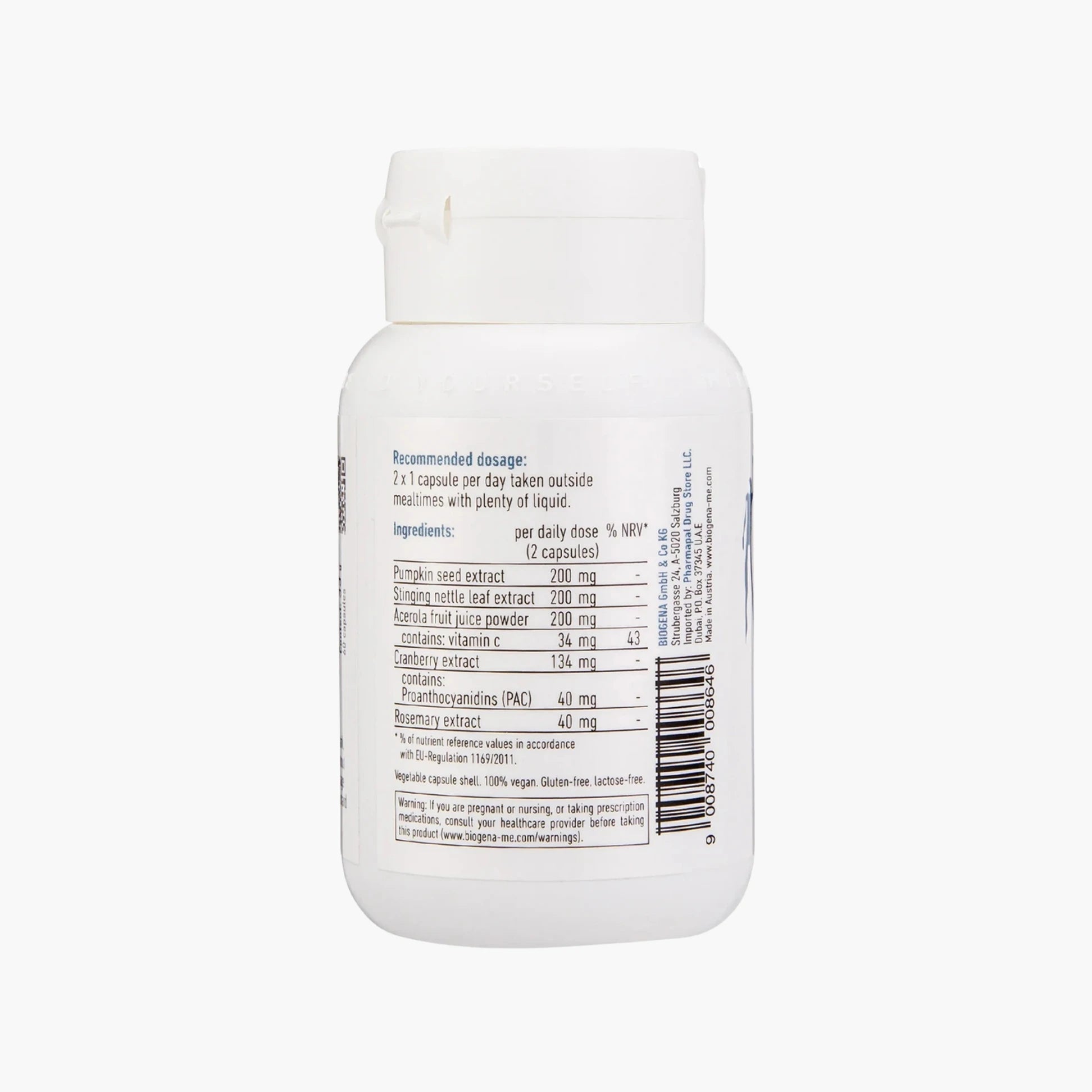 Uro Caps PAC40 - BIOGENA - B. Health Shop