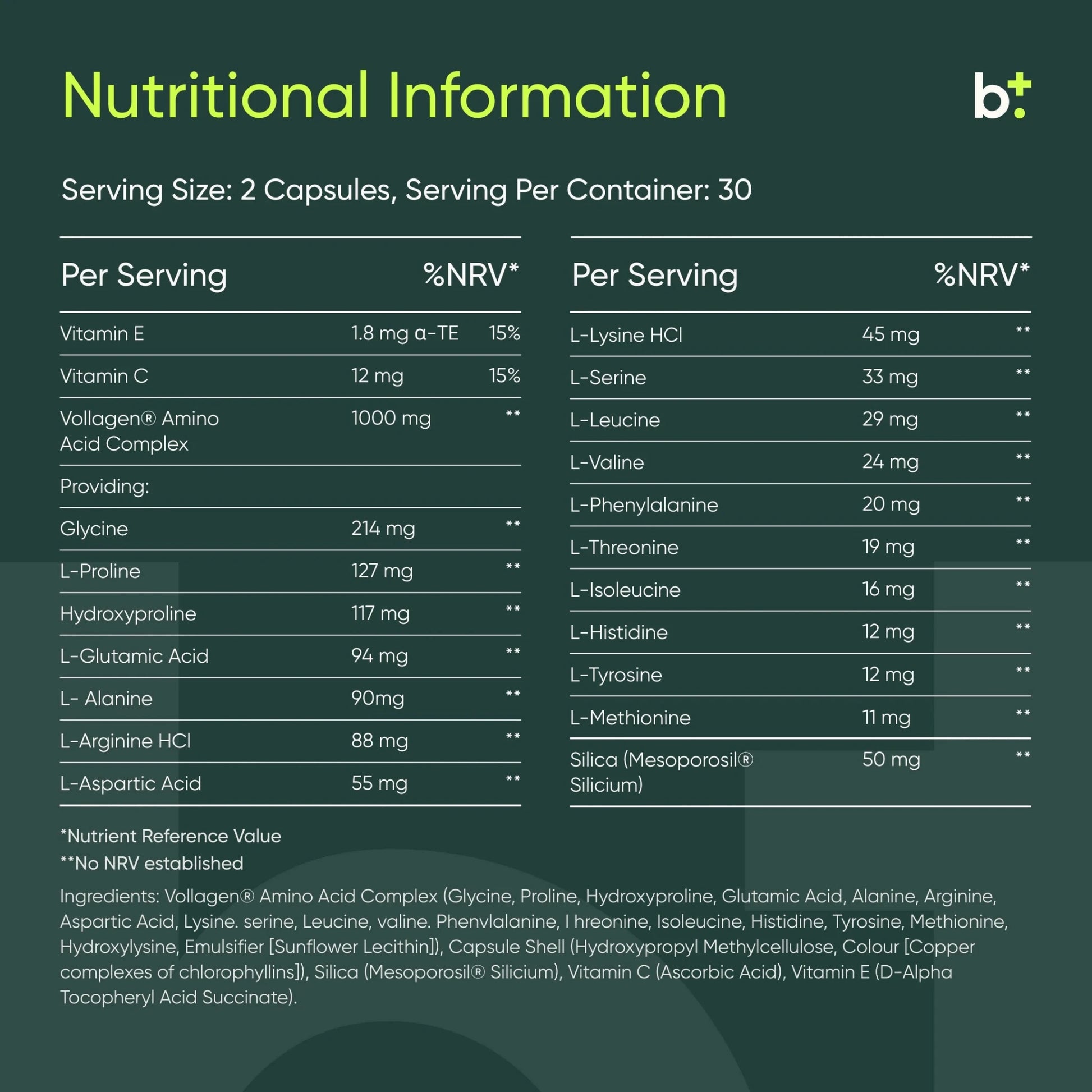 Vegan Collagen Booster - Edible Health - B. Health Shop