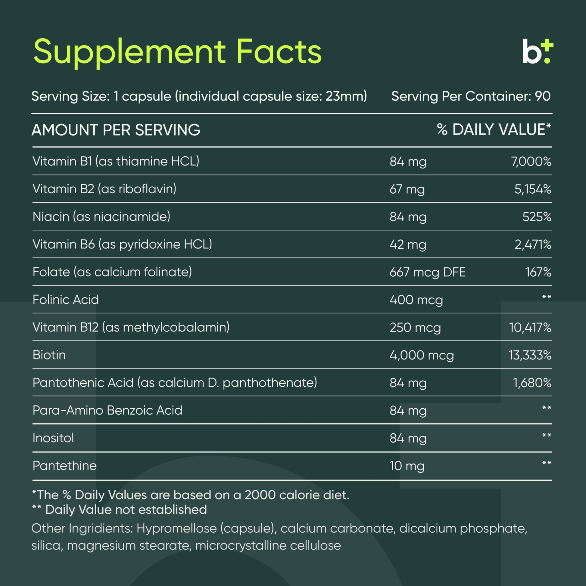 Vitamin B+ - BodyBio - B. Health Shop
