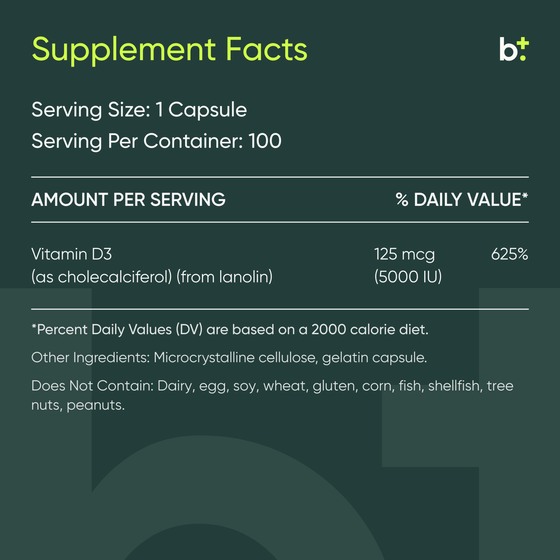 Vitamin D3 5000 IU - ProHealth - B. Health Shop