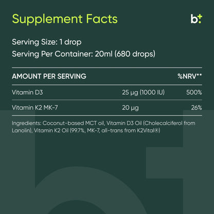 Vitamin D3 K2 Drops - Moleqlar - B. Health Shop