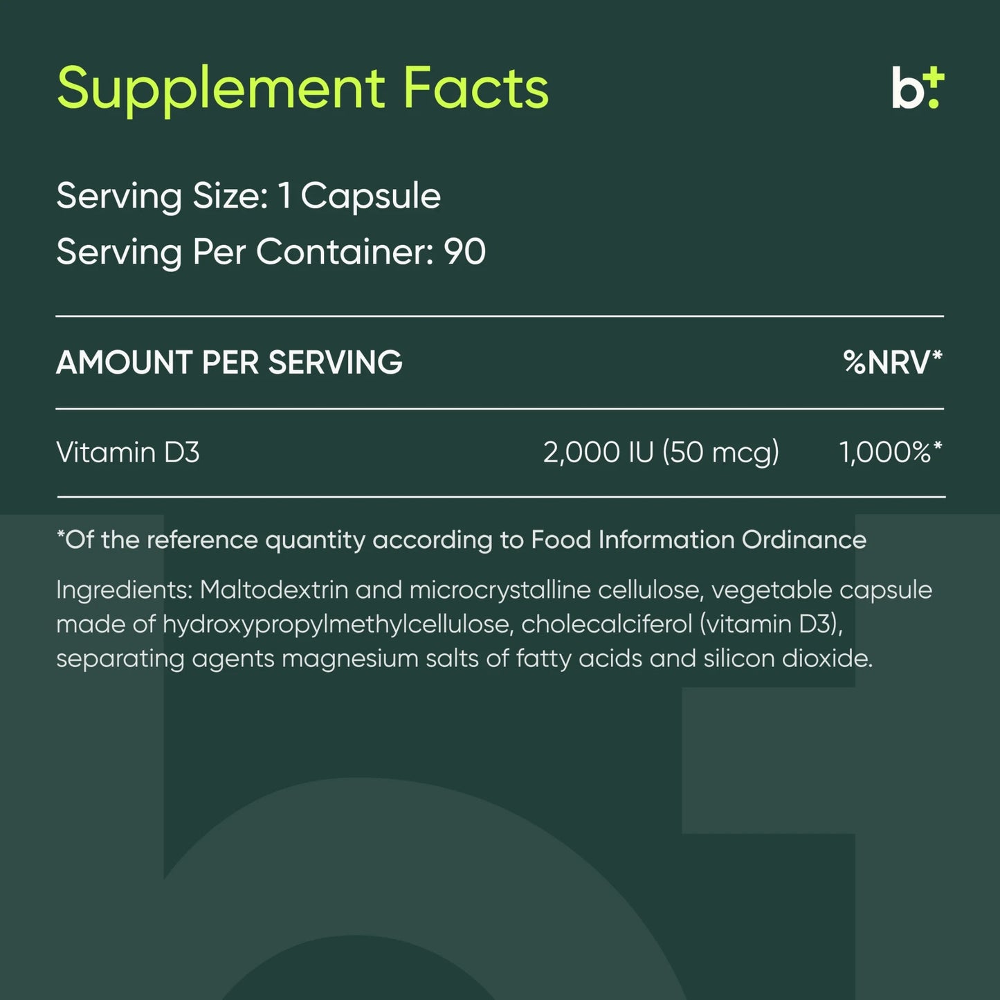 Vitamin D3 mse 2000 IU - mse MitoMed - B. Health Shop