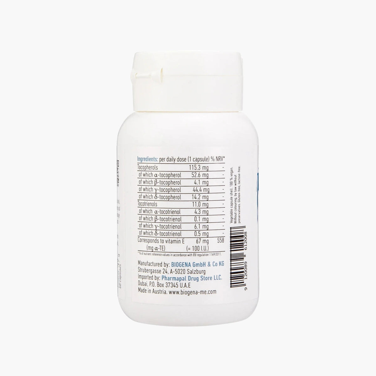 Vitamin E Natural Vegan - BIOGENA - B. Health Shop