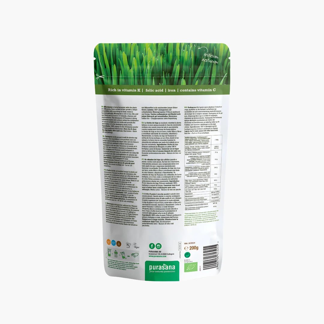 Wheat Grass Powder - purasana - B. Health Shop
