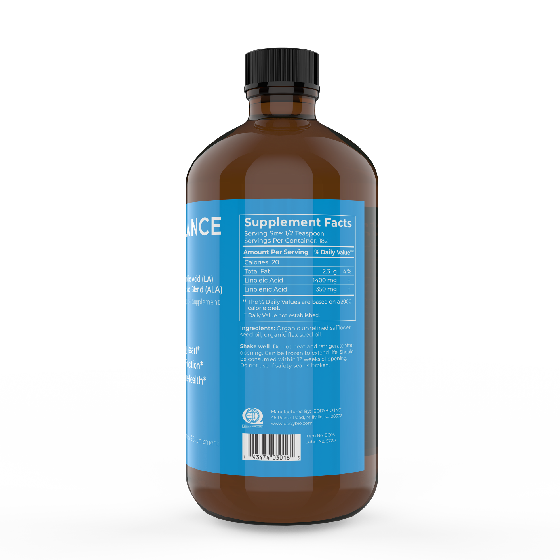 Balance Oil (Omega 6 + 3) 16.oz Bottle