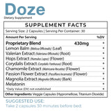 Doze - Promotes Sleep