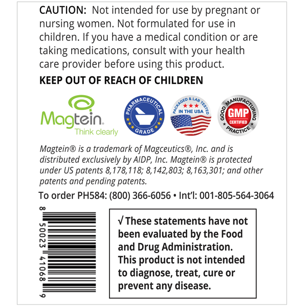 Brain-Mag Pro Magnesium L-Threonate