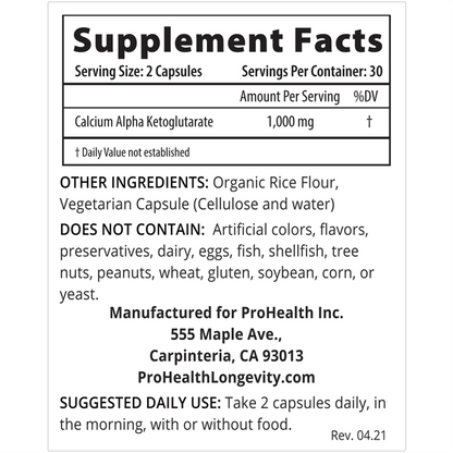 Calcium AKG Longevity 