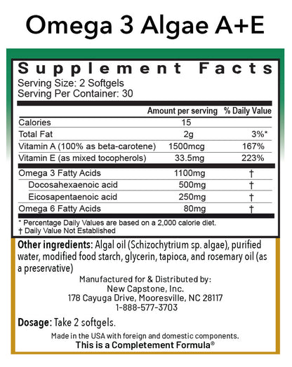 Omega 3 Algae A+E®