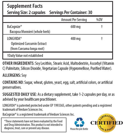 Optimized Curcumin Brain And Focus® - ProHealth - B. Health Shop
