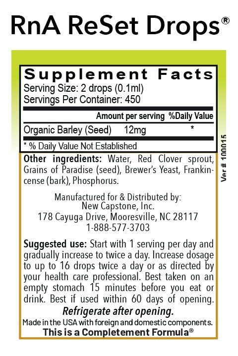RnA ReSet Drops® - RnA ReSet - B. Health Shop